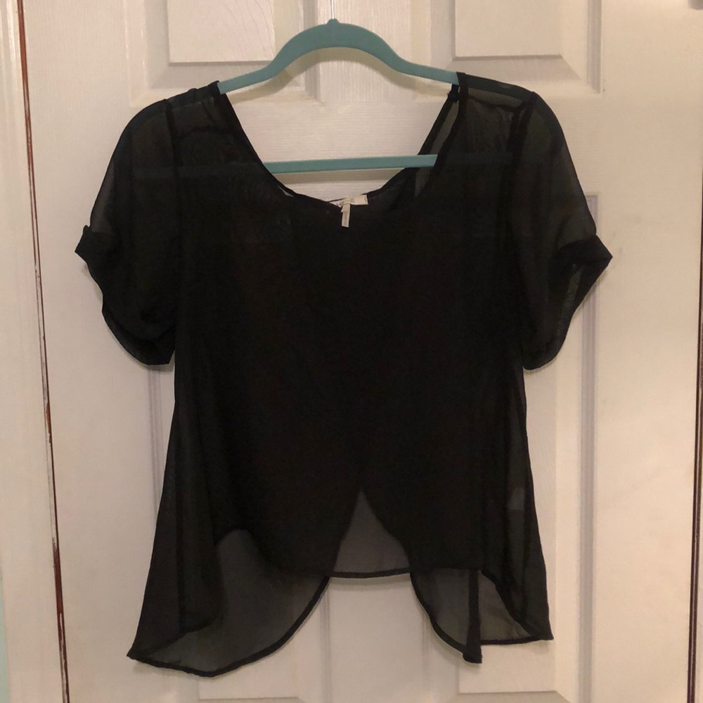 Black mesh top Sz M